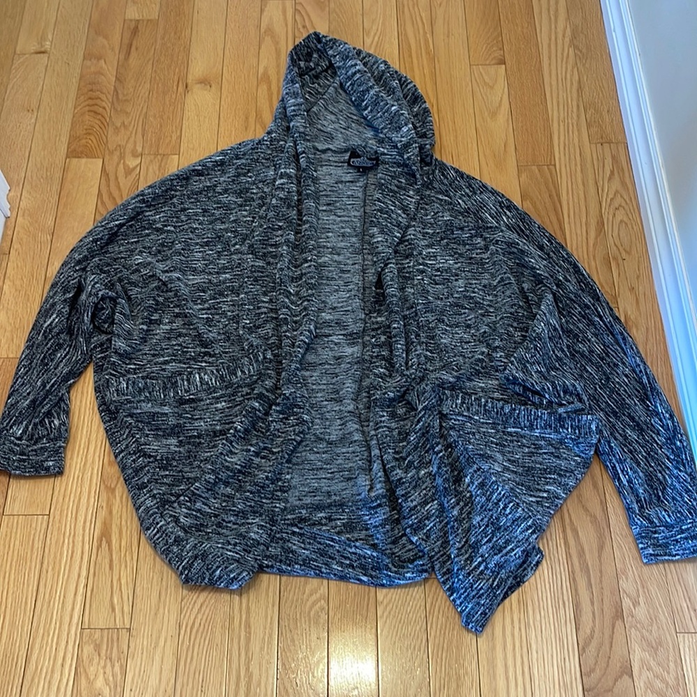 Angie cocoon hoodie cardigan sweater size large